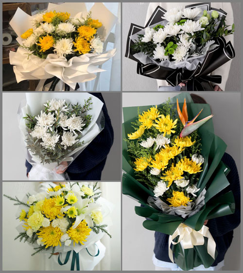 广东江门市恩平市牛江镇梨园村白事花束代送